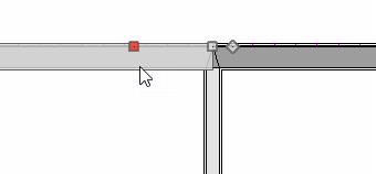 Select section of broken wall to apply wall covering to