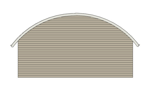Joining Curved Roof Planes side view of the joined roof planes