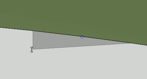 You can move the handles to reshape the retaining wall