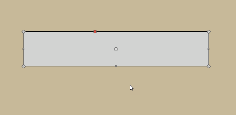 Polyline Solid Polyline Solid drawn on a wall in an elevation view
