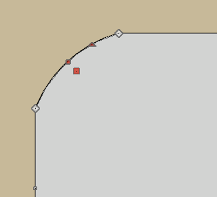 Change diagonal line to an arc Use Change Line Arc button on edit toolbar to change the diagonal line to an arc