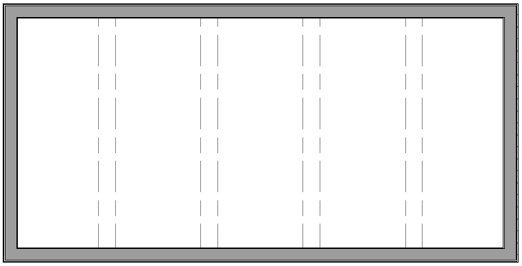 2D floor plan view showing four soffits