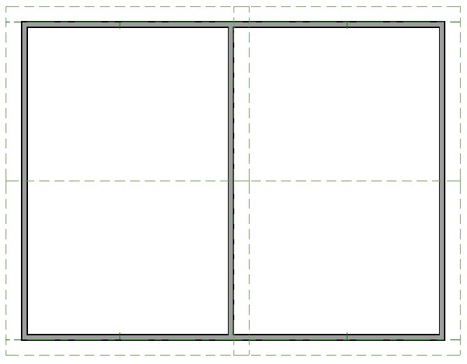 Roof planes generated at different heights for each of the rooms in the structure