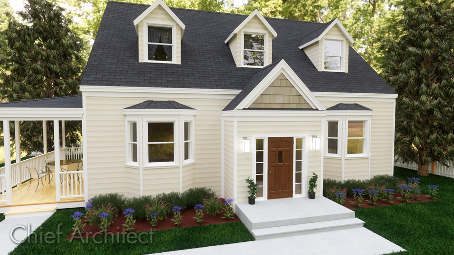 Cape Cod house roof raised off first floor plates