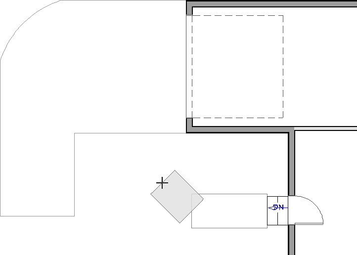 Adding an angled second section of sidewalk