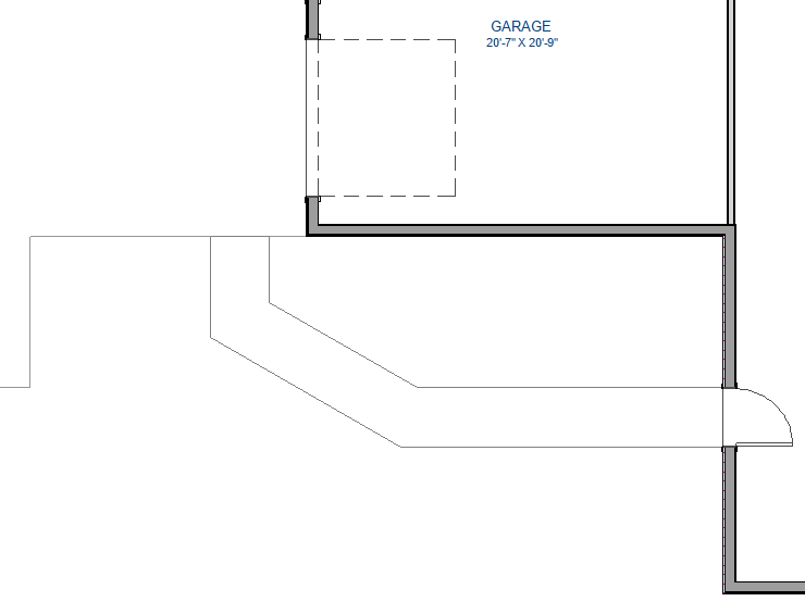 Connecting a third sidewalk section