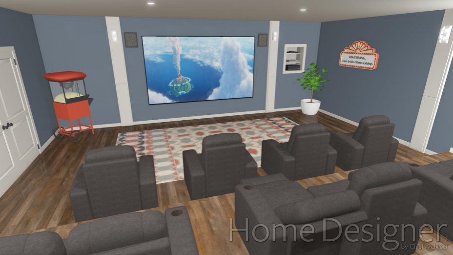 sample picture of an in home theater