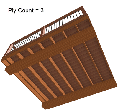 Deck beam ply count set to 3.