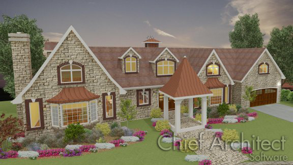 A house with soldier course trimmed windows A house with soldier course trimmed windows