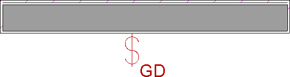 Custom 2D CAD Block specified for an electrical symbol