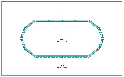 Room Divider walls positioned outside edges of pool Align walls of room with outside edges of pool