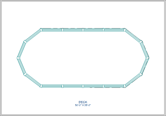 Using the Room Divider tool to trace the pool.