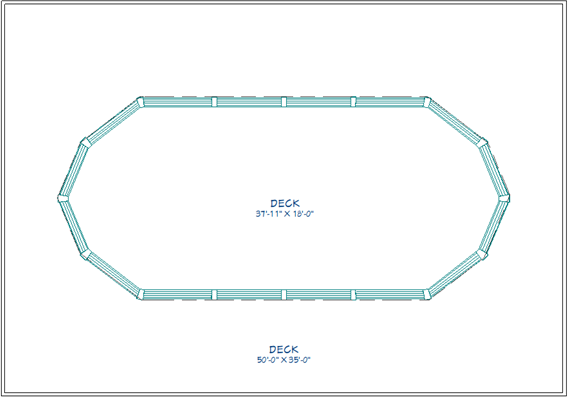 Room dividers connect to create a new room around the pool.