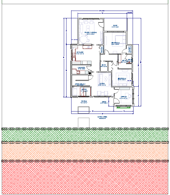 Adding retaining walls where the elevation regions end