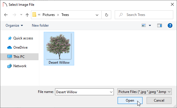 Adding a custom picture as a plant image