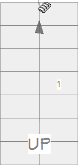 Drawing the first set of stairs