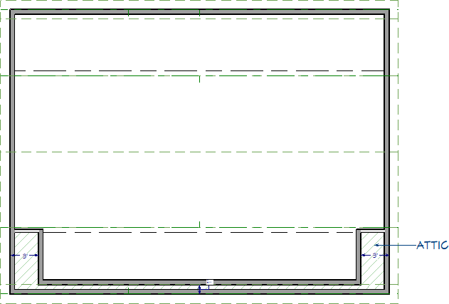 Dormer with attic space created