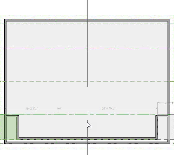 Use the Reflect About Object edit tool to copy the roof plane to the other side of the dormer.