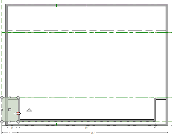 Resize the middle roof plane until it's only on one side of the dormer.