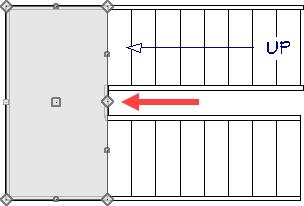 Break point placed in the middle of a landing