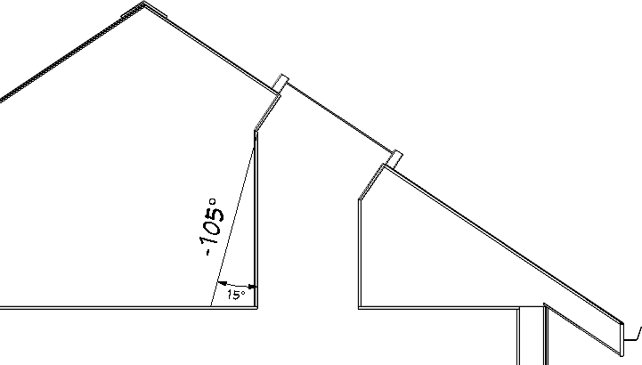 Drawing a CAD line at a specific angle