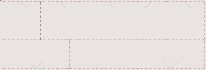 Plan view of base cabinets that have been resized