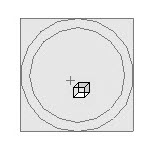 Placing a 2D CAD block on the drawing area