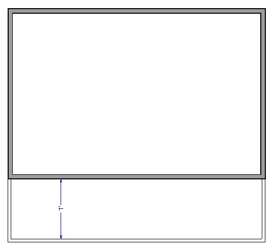 floorplan view of 7 foot wide porch addition