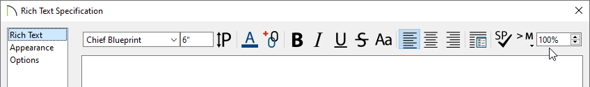 Change the Percentage value to change the display size. 