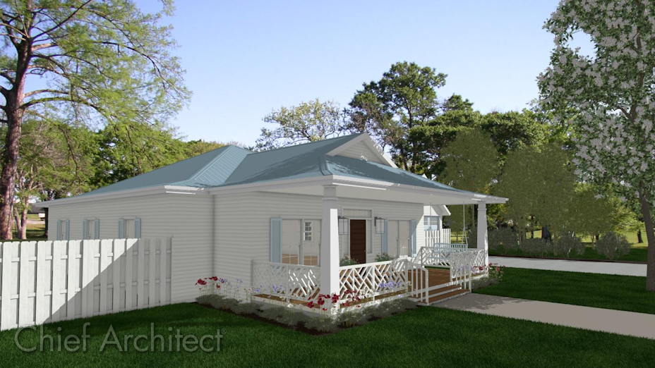 Dickey roof on a small cottage