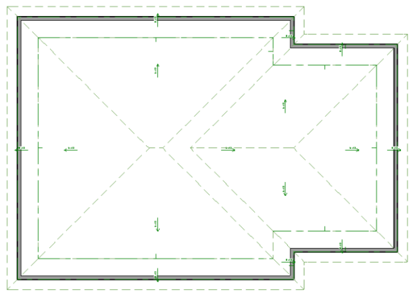 roof planes in floor plan view of dickey roof plan