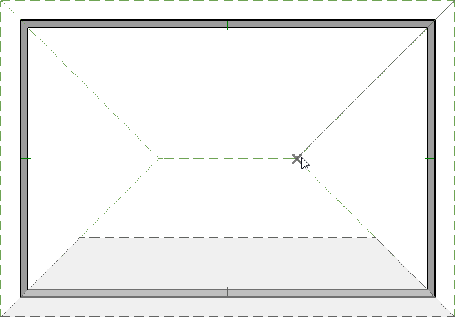 Placing a roof intersection point 