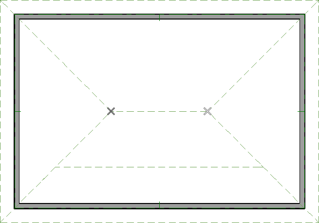 Temporary CAD points where roof plane intersect