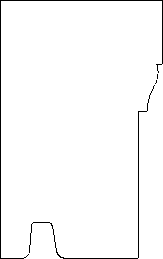 Molding profile created in a floor plan view