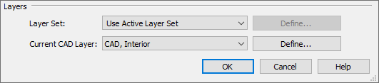 Current CAD Layer has been changed in Default Sets dialog