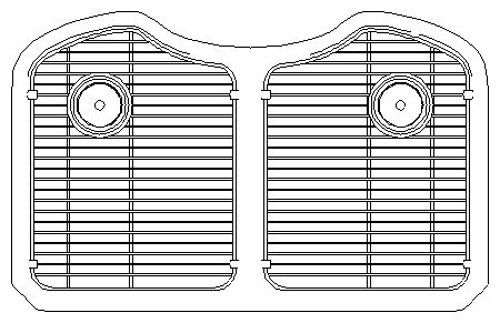 CAD block placed in the plan.