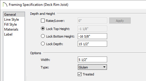 Modify the Deck Rim Joist Modifying the deck rim joist