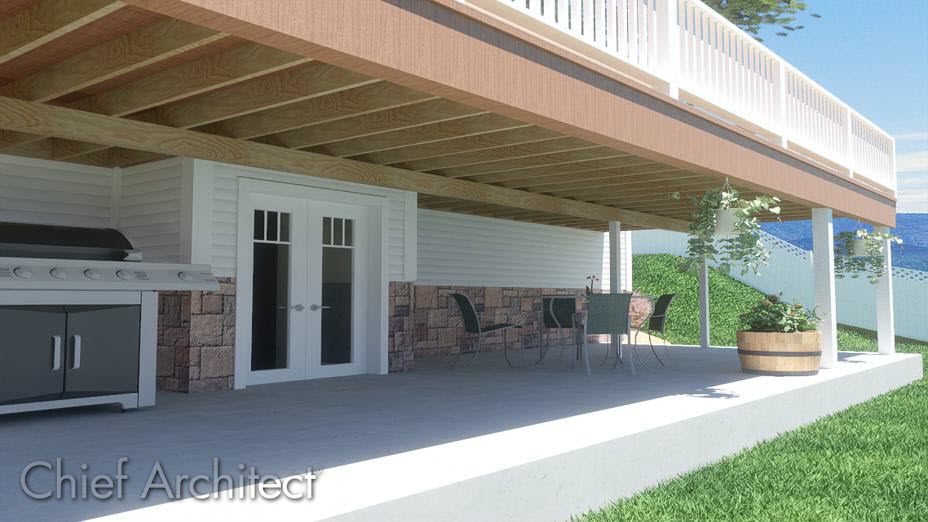 Decks can be automatically generated and then easily modified in Chief Architect.
