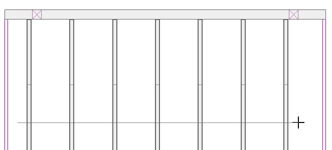 With the Extend Object(s) tool selected, draw a line through your joists you need to extend.