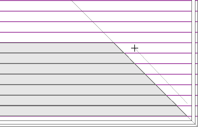 Dragging out the line to tell the program what section to trim off the CAD line