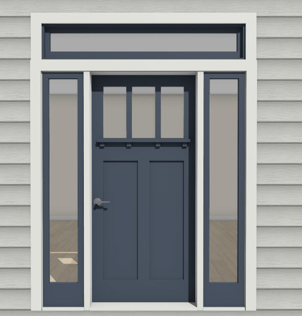 Use the window to create a transom.