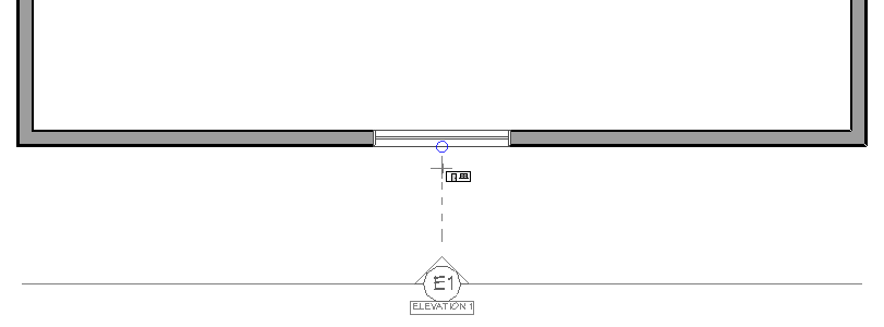 Cross section/elevation view being created