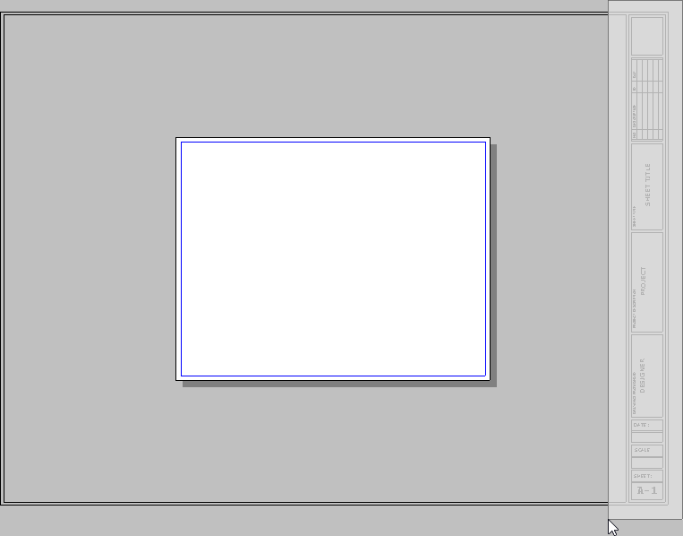 Group selecting the title block and border