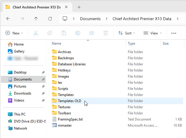 In X13/2022 and prior, in the Data folder, rename the Templates folder to TemplatesOLD.