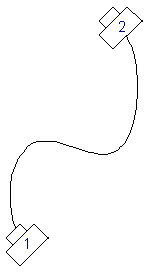 Advanced spline with two key frames