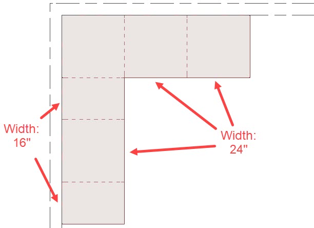 Example of how we place the cabinets in the plan