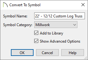 Convert To Symbol dialog 