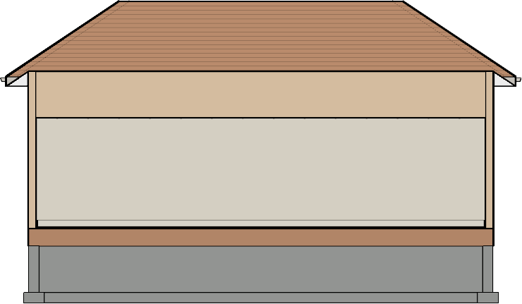 Create an elevation from the inside of your structure.