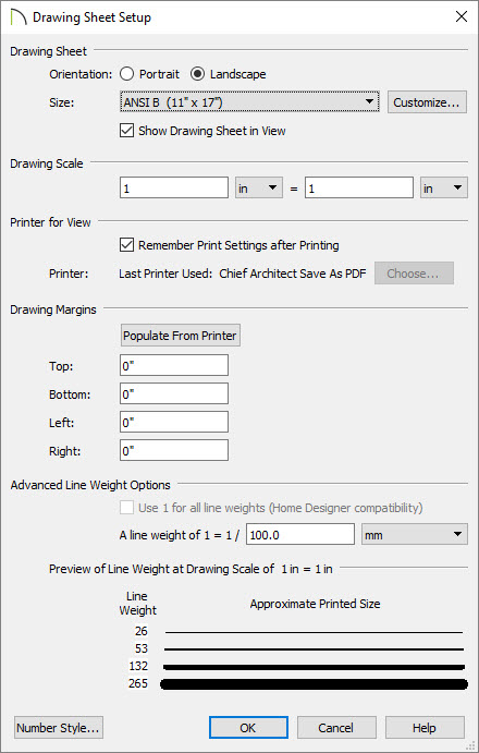 Setting up the layout drawing sheet