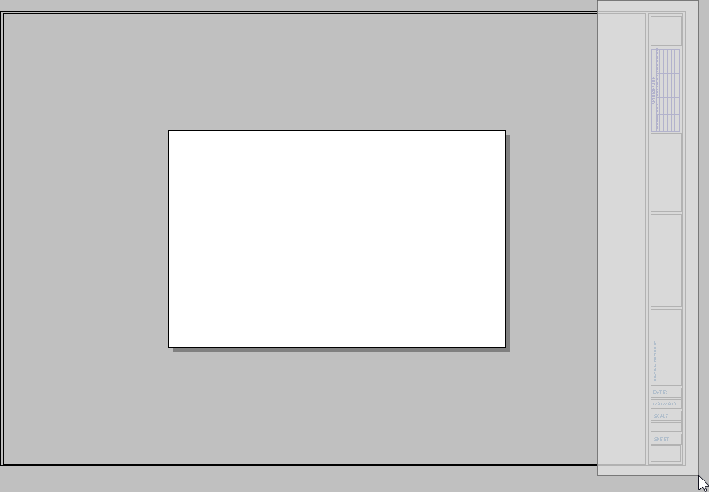 Selecting the title block and border Select the title block and border